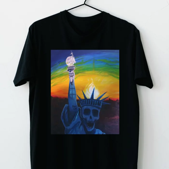 remera negra antorcha